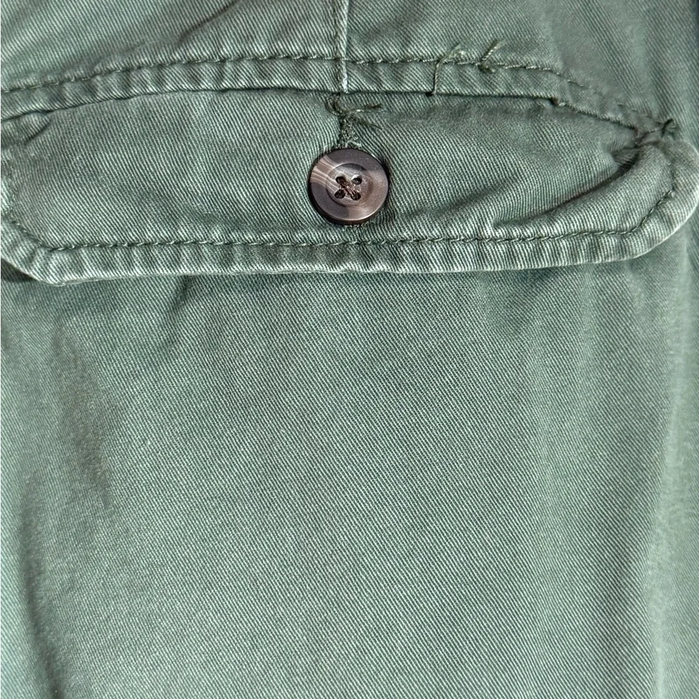MERONA Army Green Khaki Cargo Shorts 100% Cotton Size 34” Waist